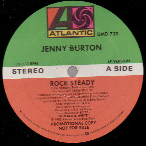 Jenny Burton : Rock Steady (12&quot;, Maxi, Promo)