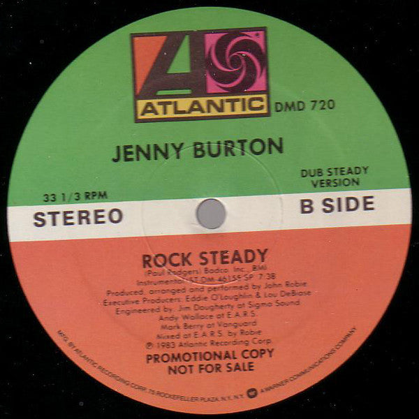 Jenny Burton : Rock Steady (12", Maxi, Promo)