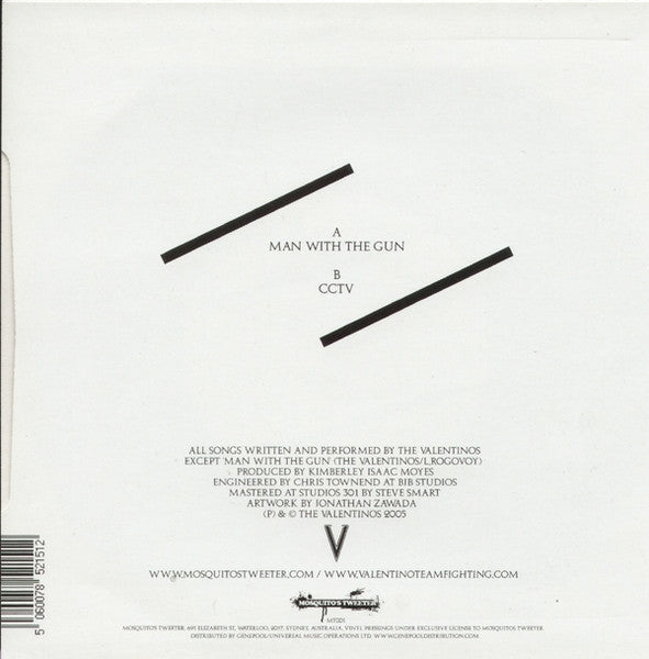 The Valentinos : Man With The Gun / CCTV (7")