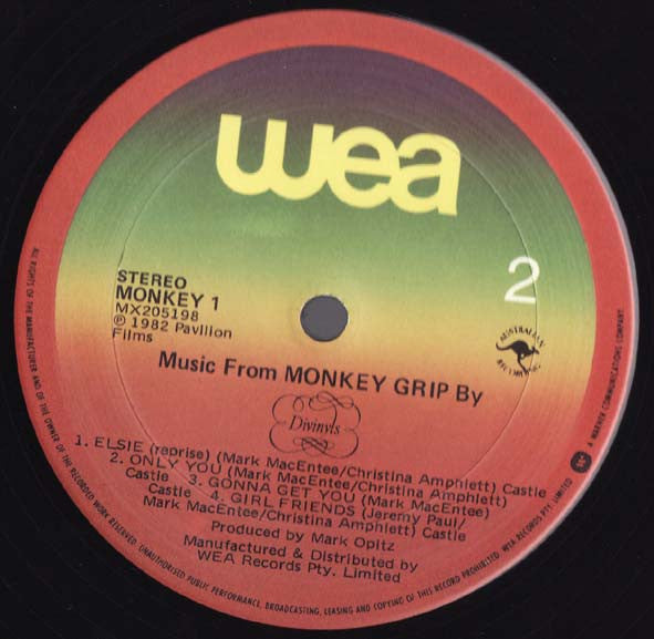 Divinyls : Music From Monkey Grip (12", MiniAlbum)
