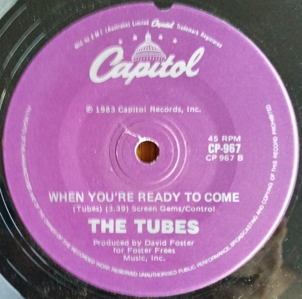 The Tubes : She's A Beauty (7", Single)