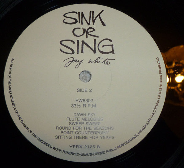 Fay White : Sink Or Sing (12", Album)