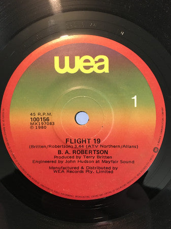 B. A. Robertson : Flight 19 (7&quot;, Single)