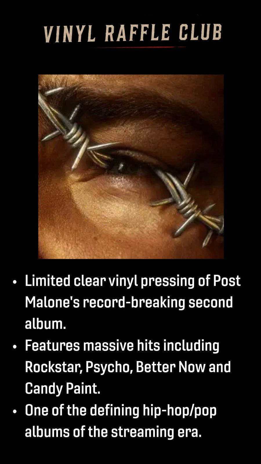 Monthly Vinyl Raffle Club