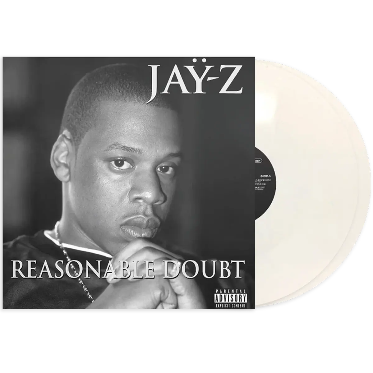 Jay-Z - Reasonable Doubt (2xLP, CD, Cassette, Ltd. Ed White Vinyl)