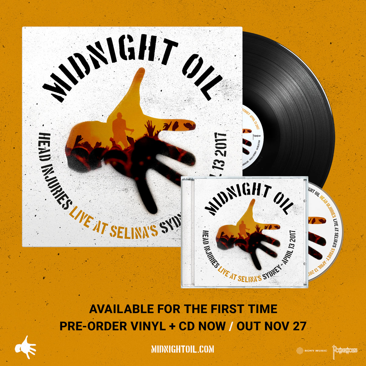 Midnight Oil - Head Injuries (Live at Selina's), LP & CD
