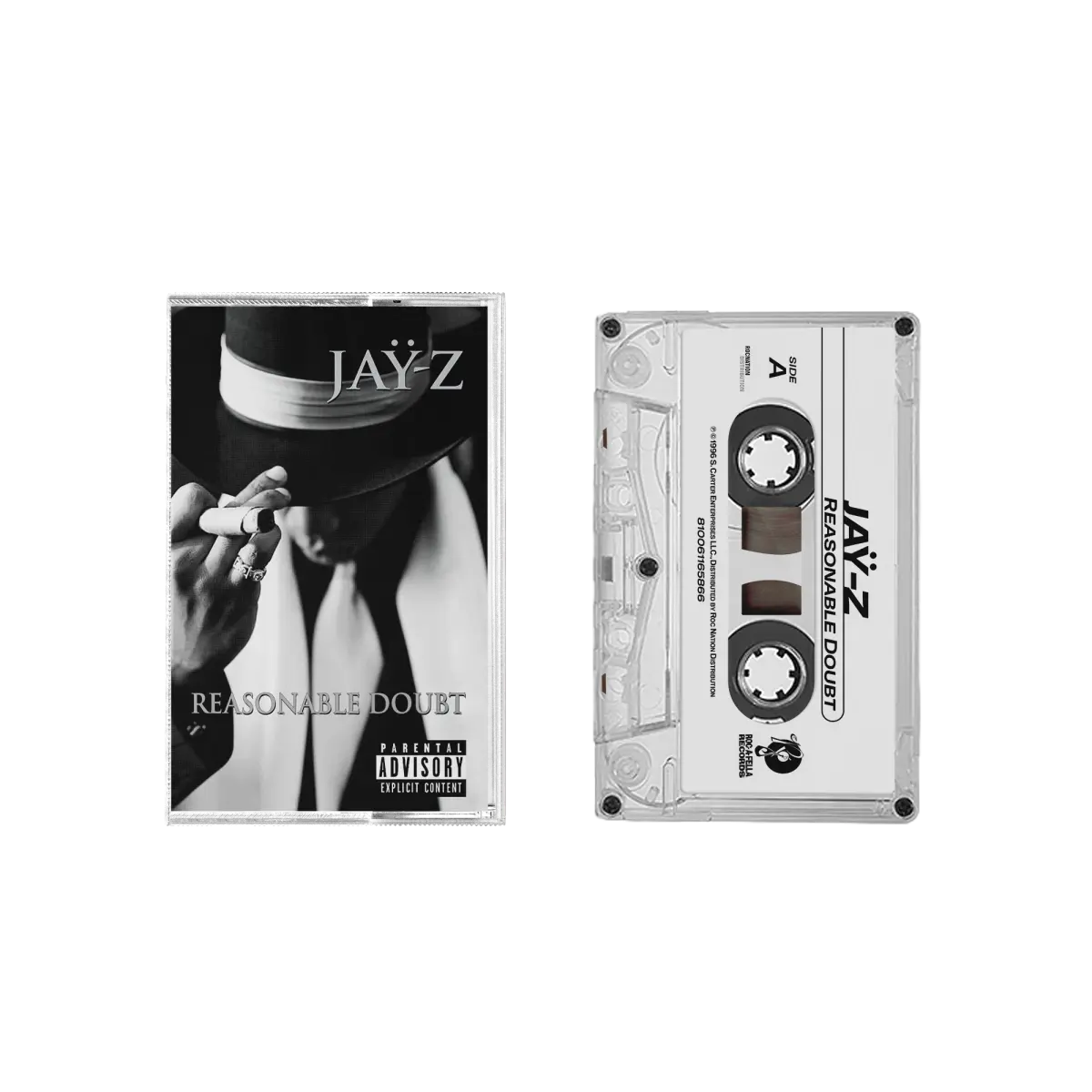 Jay-Z - Reasonable Doubt (2xLP, CD, Cassette, Ltd. Ed White Vinyl)
